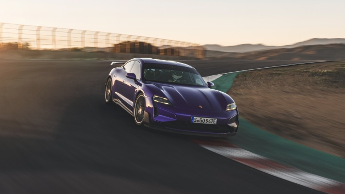 Porsche Taycan Turbo GT 2025. Desktop wallpaper