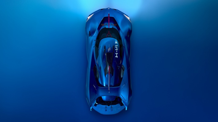 Alpine Alpenglow Hy Concept 2024. Desktop wallpaper
