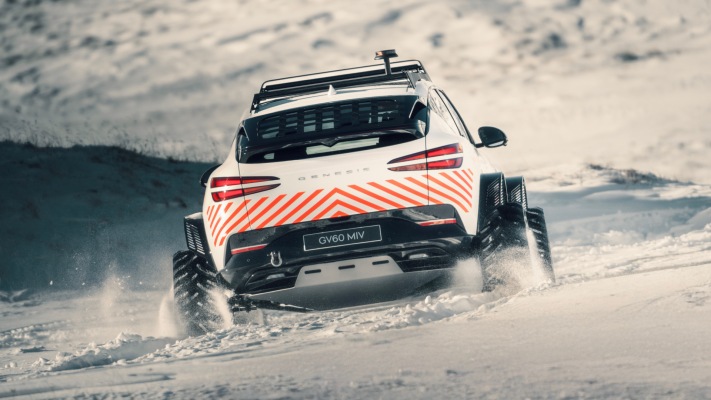 Genesis GV60 Mountain Intervention Vehicle Concept 2025. Desktop wallpaper
