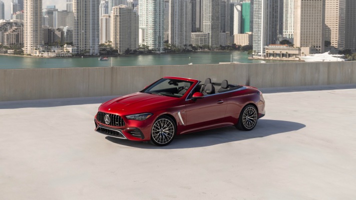 Mercedes-AMG CLE 53 4MATIC+ Cabriolet USA Version 2025. Desktop wallpaper