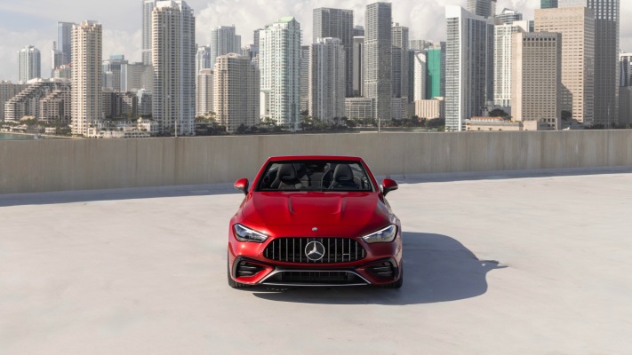 Mercedes-AMG CLE 53 4MATIC+ Cabriolet USA Version 2025. Desktop wallpaper
