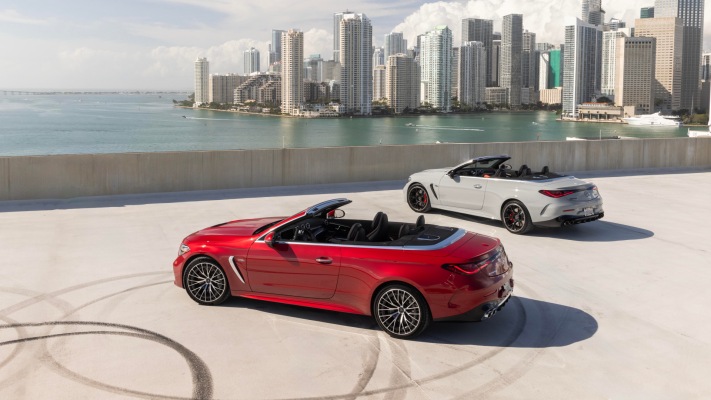 Mercedes-AMG CLE 53 4MATIC+ Cabriolet USA Version 2025. Desktop wallpaper