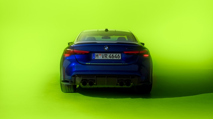 BMW M4 CS VR46 Edition Sport 2025. Desktop wallpaper
