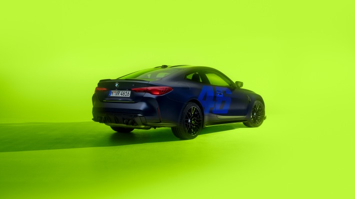 BMW M4 CS VR46 Edition Style 2025. Desktop wallpaper