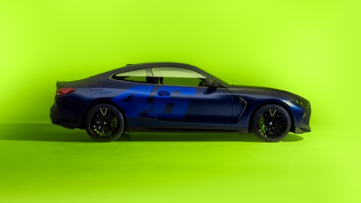 BMW M4 CS VR46 Edition Style 2025. Desktop wallpaper