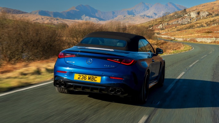 Mercedes-AMG CLE 53 4MATIC+ Cabriolet UK Version 2025. Desktop wallpaper