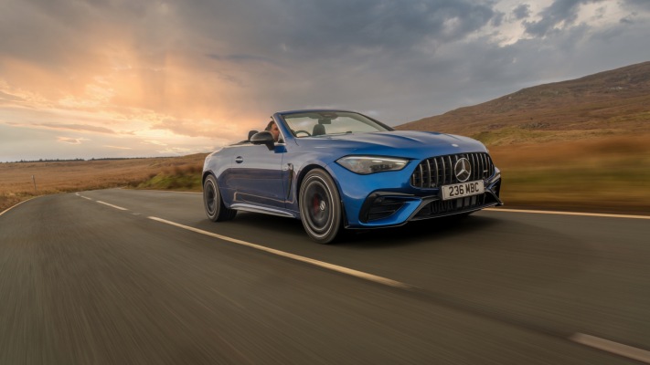 Mercedes-AMG CLE 53 4MATIC+ Cabriolet UK Version 2025. Desktop wallpaper