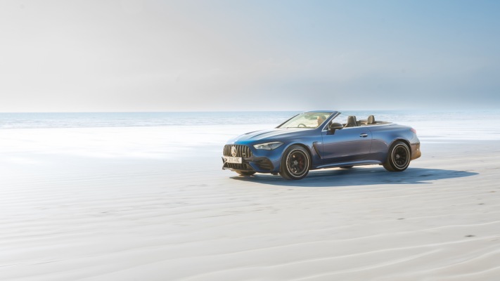 Mercedes-AMG CLE 53 4MATIC+ Cabriolet UK Version 2025. Desktop wallpaper