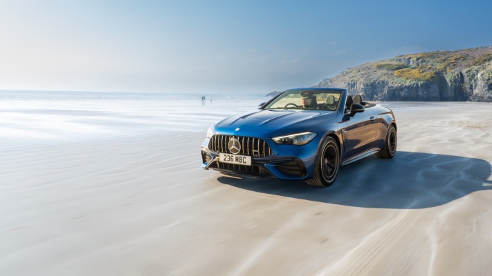 Mercedes-AMG CLE 53 4MATIC+ Cabriolet UK Version 2025. Desktop wallpaper