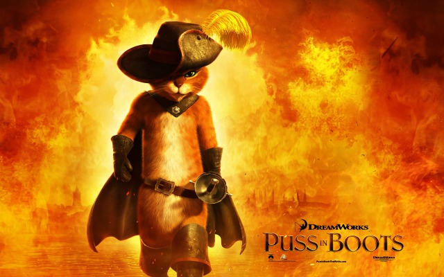 Puss in Boots. Desktop wallpaper