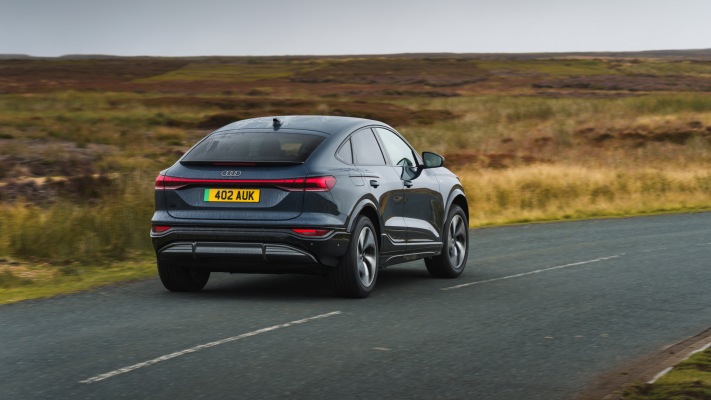 Audi Q6 Sportback e-tron S-line UK Version 2025. Desktop wallpaper