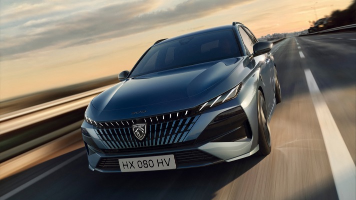 Peugeot e-308 SW 2026. Desktop wallpaper