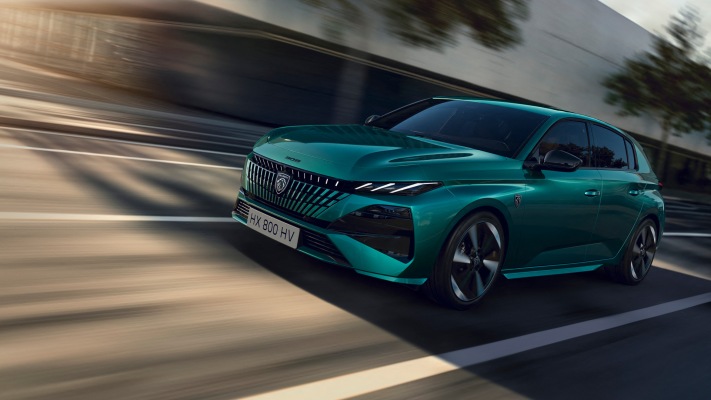 Peugeot e-308 GT 2026. Desktop wallpaper