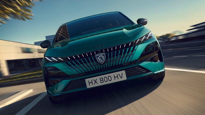 Peugeot e-308 GT 2026. Desktop wallpaper