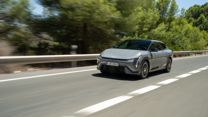 Kia EV4 Fastback GT-Line 2026. Desktop wallpaper