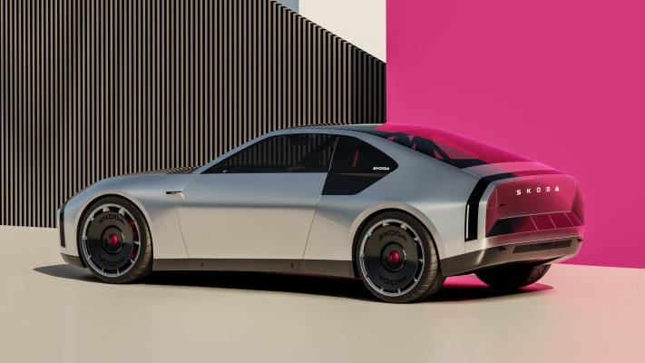 Skoda 110 R Coupé Concept 2025. Desktop wallpaper