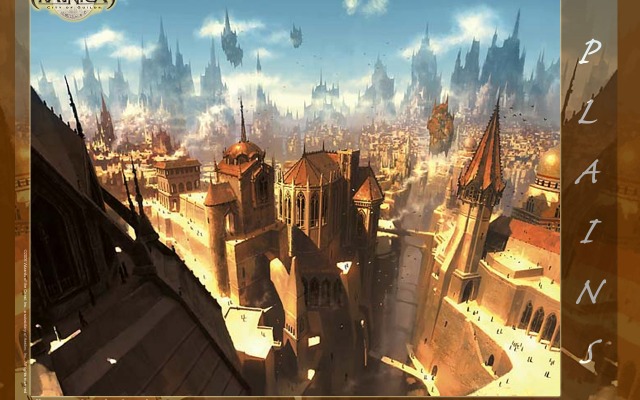 Ravnica: City of Guilds - Plains. Desktop wallpaper