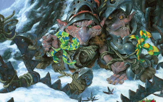 Holiday Card - Evil Presents. Desktop wallpaper