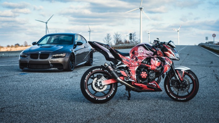 Motorbikes. Desktop wallpaper