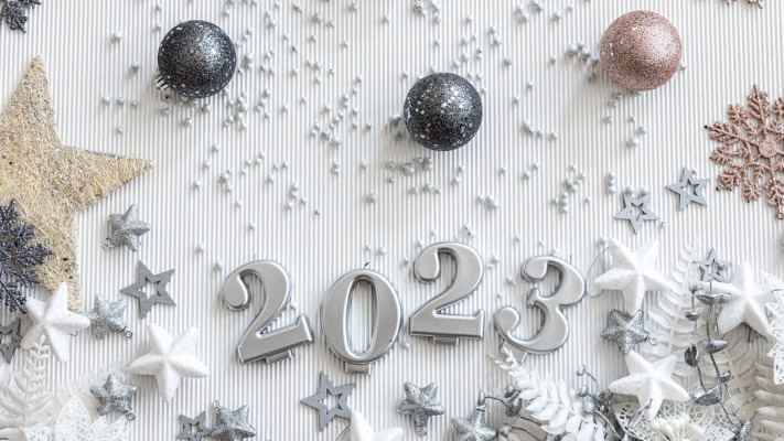 Happy New Year 2023. Desktop wallpaper