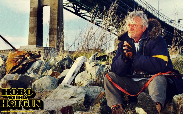 Hobo with a Shotgun. Desktop wallpaper