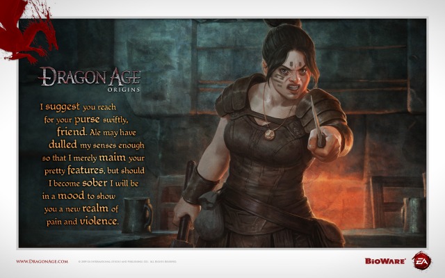 Dragon Age: Origins. Desktop wallpaper