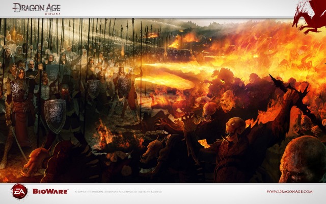 Dragon Age: Origins. Desktop wallpaper