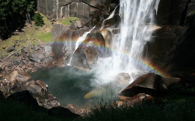 Waterfalls. Desktop wallpaper