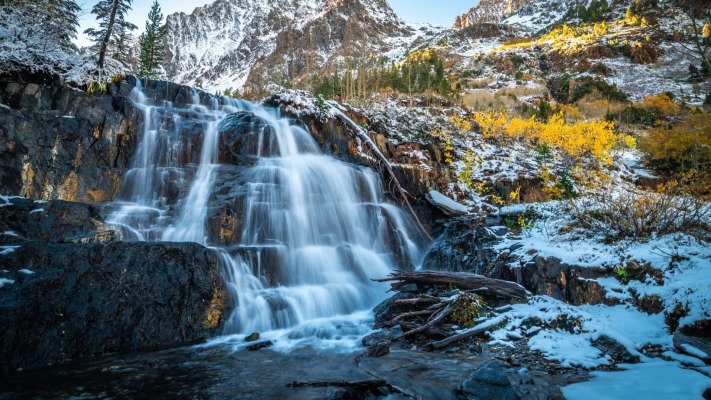 Waterfalls. Desktop wallpaper