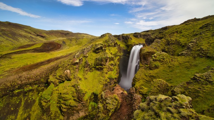 Waterfalls. Desktop wallpaper