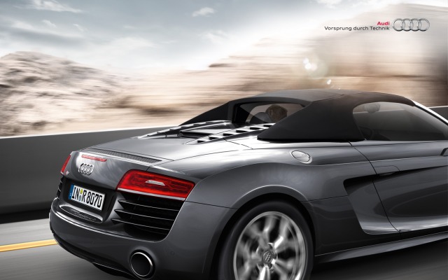 Audi R8 Spyder 2013. Desktop wallpaper