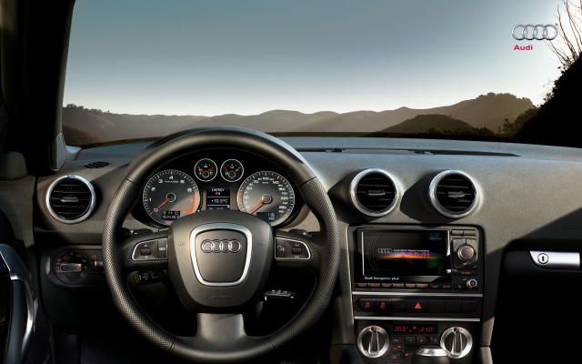 Audi A3 Cabriolet 2013. Desktop wallpaper