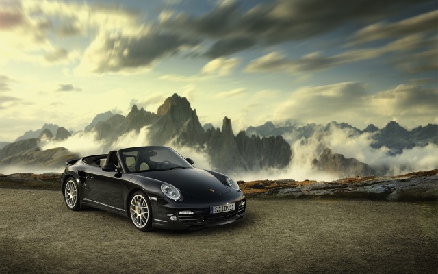 Porsche 911 Turbo S Cabriolet 2012. Desktop wallpaper