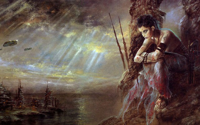 Luis Royo - III Millennium - The Wait. Desktop wallpaper