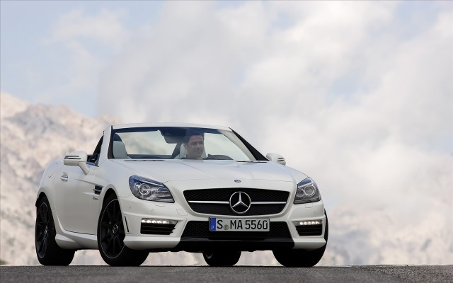 Mercedes-Benz SLK 55 AMG 2012. Desktop wallpaper