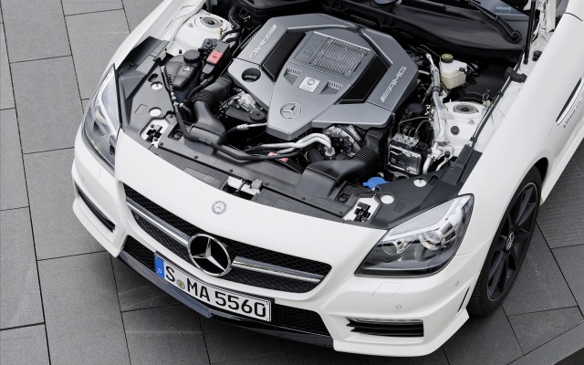 Mercedes-Benz SLK 55 AMG 2012. Desktop wallpaper