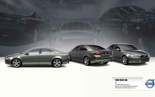 Volvo S80 2012. Desktop wallpaper