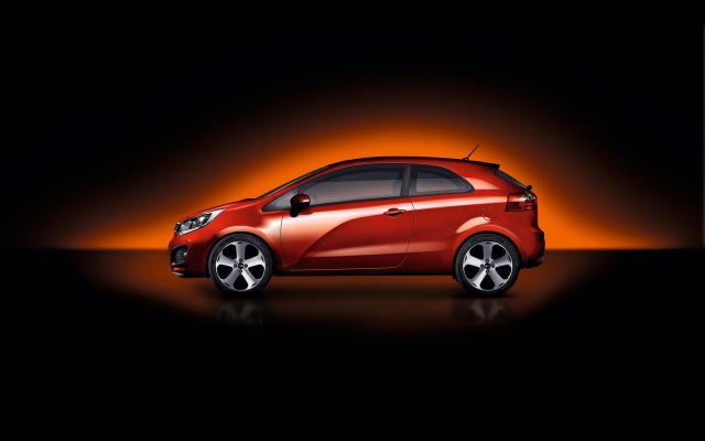 Kia Rio 3-door 2012. Desktop wallpaper
