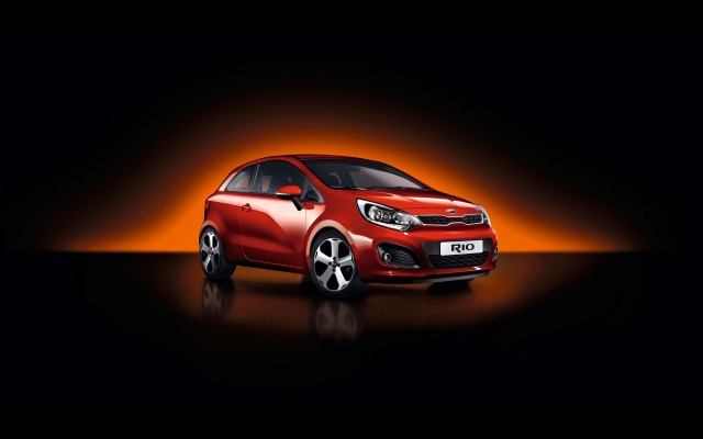 Kia Rio 3-door 2012. Desktop wallpaper