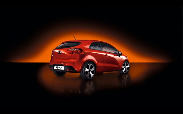 Kia Rio 3-door 2012. Desktop wallpaper