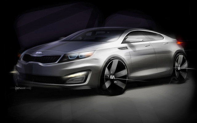 Kia Optima 2011. Desktop wallpaper