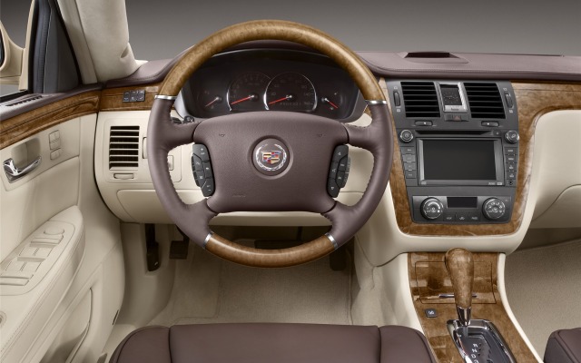 Cadillac DTS 2009. Desktop wallpaper