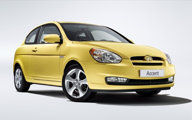 Hyundai Accent 2009. Desktop wallpaper