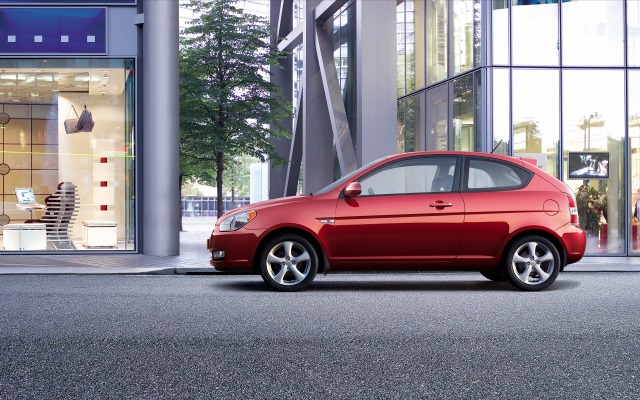 Hyundai Accent 2009. Desktop wallpaper