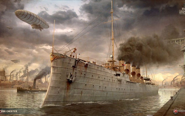 World of Warships. Desktop wallpaper