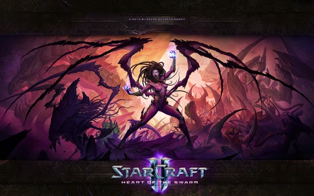 StarCraft 2: Heart of the Swarm. Desktop wallpaper