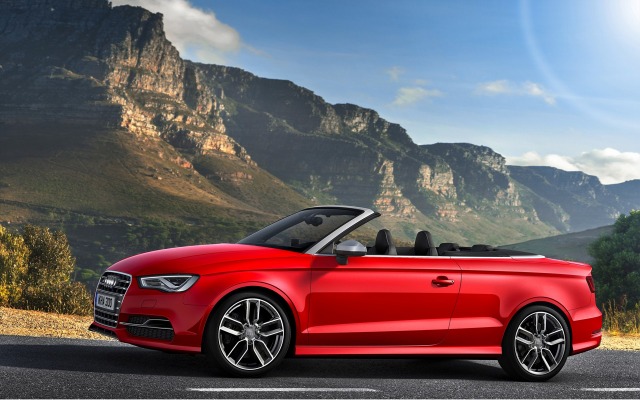 Audi S3 Cabriolet 2015. Desktop wallpaper