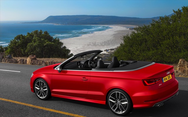 Audi S3 Cabriolet 2015. Desktop wallpaper