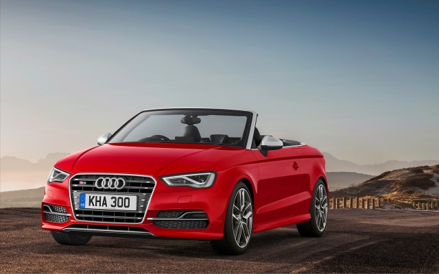Audi S3 Cabriolet 2015. Desktop wallpaper