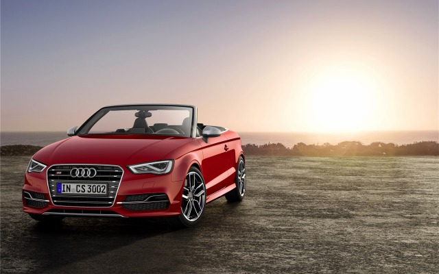 Audi S3 Cabriolet 2015. Desktop wallpaper
